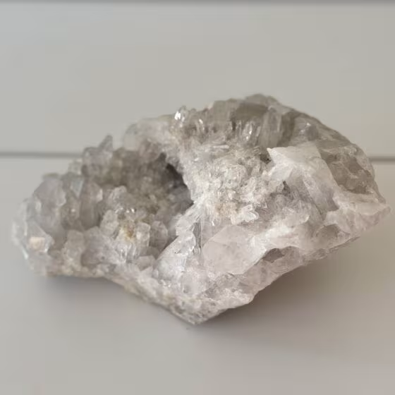 a rock on a table